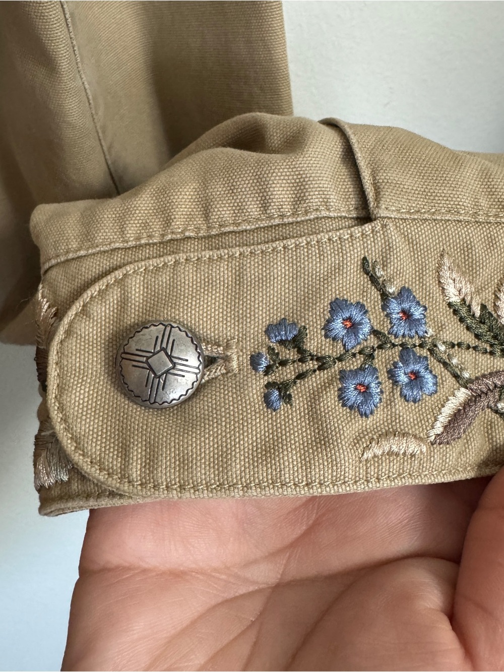 Vintage Lauren Ralph Lauren Embroidered Floral Jacket Women's Plus SZ 1X Western - Picture 8 of 16